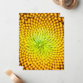 Zonnebloemkaartjes Notitiekaartje (Voorkant / Achterkant in situ)