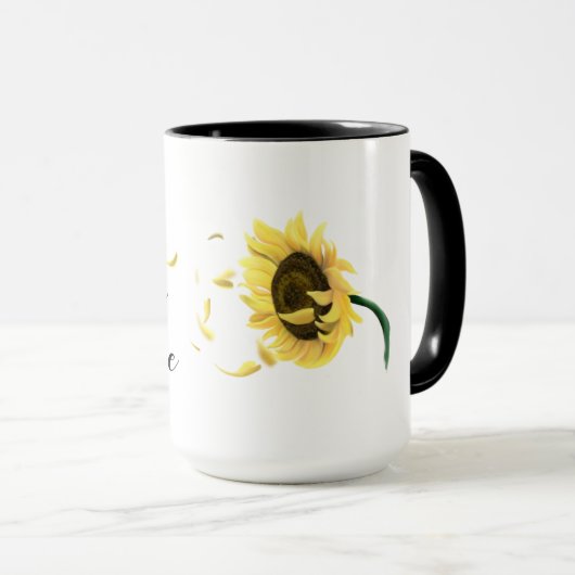 Zonnebloemkoffiekopje Mok (Voorkant rechts)