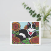 Zonnebloemkool Briefkaart (Staand voorkant)