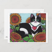 Zonnebloemkool Briefkaart (Voorkant / Achterkant)