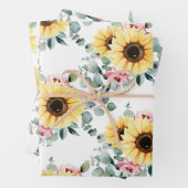 Zonnebloemkool — Papierplaat met platte plaat 3 Inpakpapier Vel (In situ)