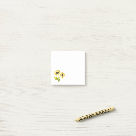 Zonnebloemkool Post-it® Notes (Op bureau)