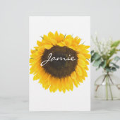 Zonnebloemkorrels Briefpapier (Staand voorkant)