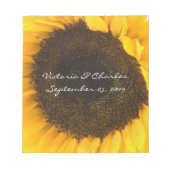 Zonnebloemkorrels Notitieblok (Voorkant)