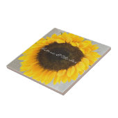 Zonnebloemkorrels Tegeltje (Zijkant)