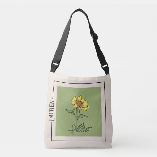 Zonnebloemkunst - Crossbody Bag Tas (Voorkant)