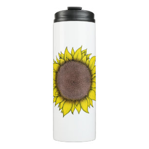 Zonnebloemkunst Thermosbeker