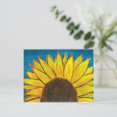 Zonnebloemkweek Briefkaart (Staand voorkant)