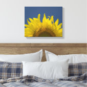 Zonnebloemkweek Canvas Afdruk (Insitu (Slaapkamer))