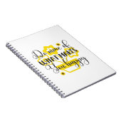 Zonnebloemlade | Doe meer wat u tevreden maakt Notitieboek (Rechterzijde)