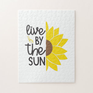 Zonnebloemlade   Levend door de zon Legpuzzel