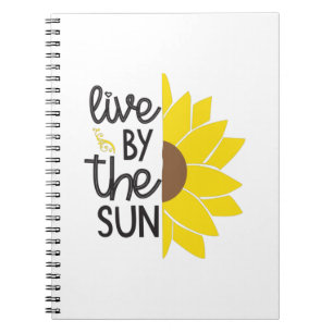 Zonnebloemlade Levend door de zon Notitieboek