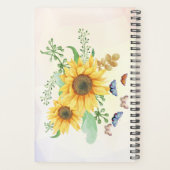 zonnebloemlenteplant planner (Achterkant)