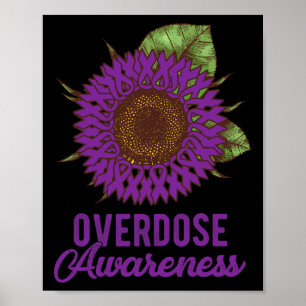 Zonnebloemlint Overdosis Awareness Supporter Poster