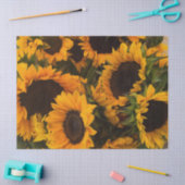 Zonnebloemmandje Tissuepapier (Craft)