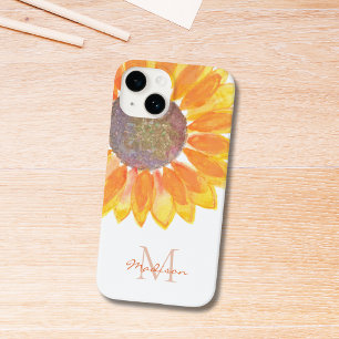 Zonnebloemmonogram Case-Mate iPhone 14 Hoesje