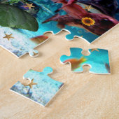 Zonnebloemoederige oceaanpuzzels legpuzzel (Zijkant)