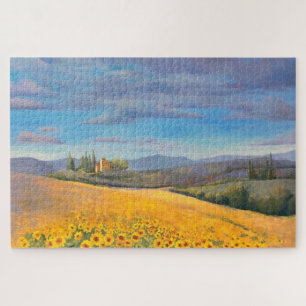Zonnebloemolie - moeilijk te verven legpuzzel