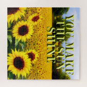 Zonnebloemolie verf, Zonneschijn puzzel Legpuzzel (Horizontaal)