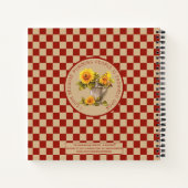 Zonnebloemontvanger Notitieboek (Achterkant)