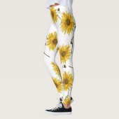 Zonnebloemontwerp aanpassen leggings (Links)