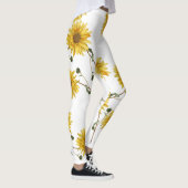 Zonnebloemontwerp aanpassen leggings (Rechts)