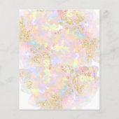 zonnebloemontwerp flyer (Achterkant)