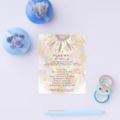 zonnebloemontwerp flyer (Enkel)