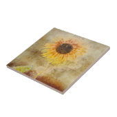 zonnebloemontwerp tegeltje (Zijkant)