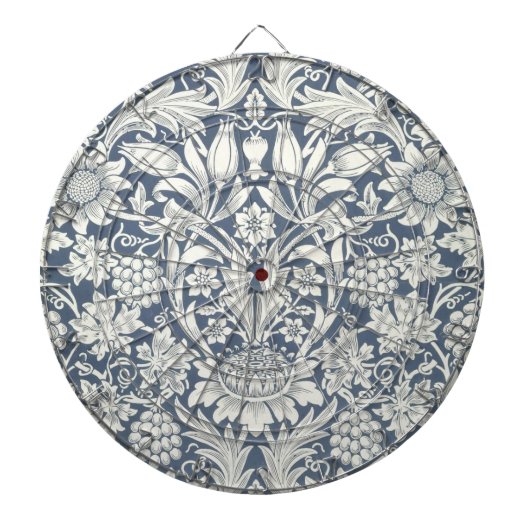 Zonnebloemontwerp (van William Morris) Dartboard Dartbord (Voorkant)