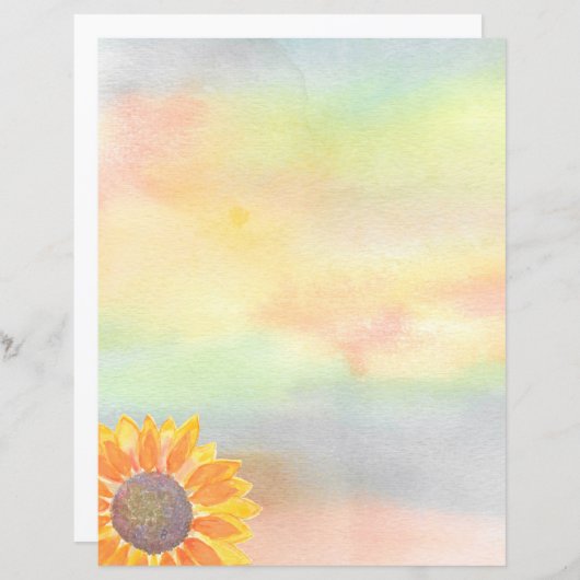 Zonnebloempapier (Voorkant / Achterkant)