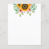 Zonnebloempapier (Voorkant)