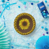 Zonnebloempapier kommen (Feest)