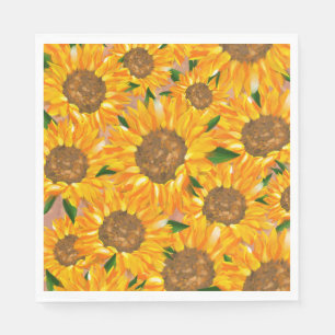 Zonnebloempapier Napkin Servet