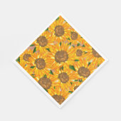 Zonnebloempapier Napkin Servet (Hoek)