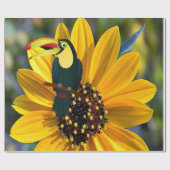 Zonnebloemparelmatte ompakken papier (Vlak)