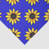 Zonnebloempatroon 3 tissuepapier (Detail)