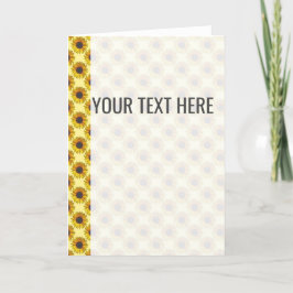 Zonnebloempatroon Aankondiging