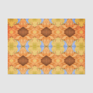 ZonnebloemPatroon Geel Floral Waterverf Boho Tissuepapier