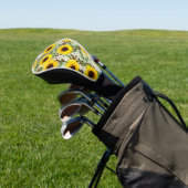 Zonnebloempatroon Golfheadcover (Insitu)