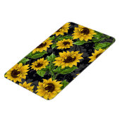  zonnebloempatroon magneet (Linkerzijde)