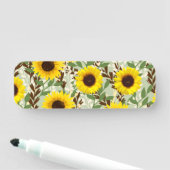 Zonnebloempatroon Naamplaatje (In situ)