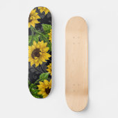  zonnebloempatroon skateboard (Voorkant)