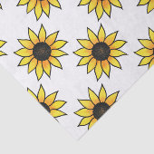 Zonnebloempatroon Tissuepapier (Detail)