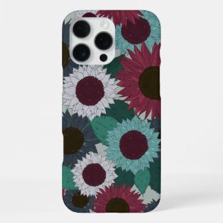 Zonnebloempatroon warme tinten iPhone hoesje iPhone 16 Pro Max Hoesje