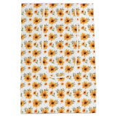 Zonnebloempel Medium Cadeauzakje (Achterkant)