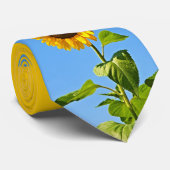 zonnebloempel stropdas (Opgerold)