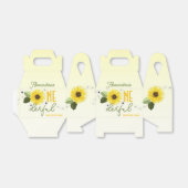 Zonnebloempels Bedankdoosjes (Uitgevouwen)