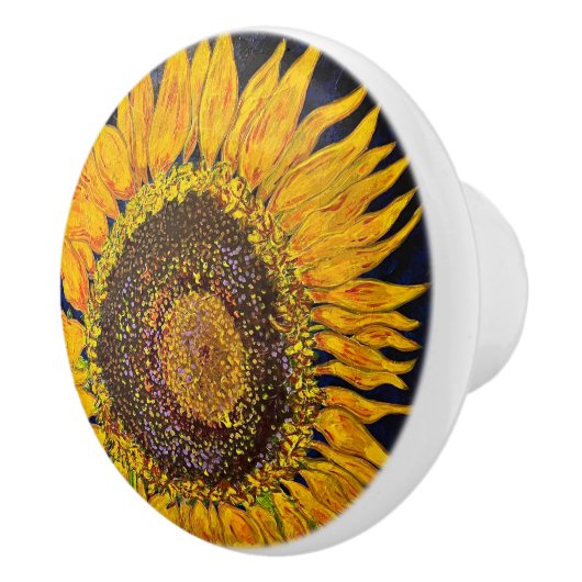 Zonnebloempiknop pull keramische knop (Rechts)