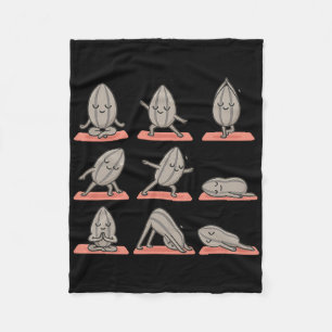 Zonnebloempit die Yoga Vegan Kawaii Zen doet Fleece Deken